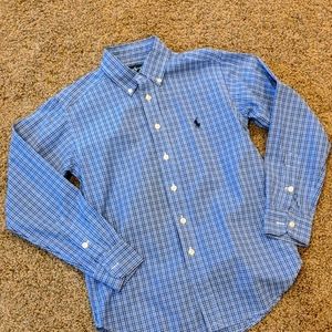Ralph Lauren boys long sleeve button collar shirt
